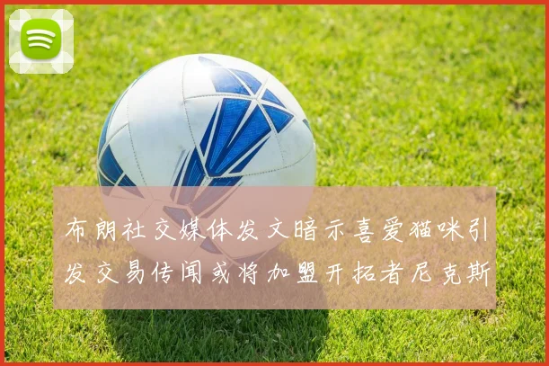 布朗社交媒体发文暗示喜爱猫咪引发交易传闻或将加盟开拓者尼克斯雷霆湖人